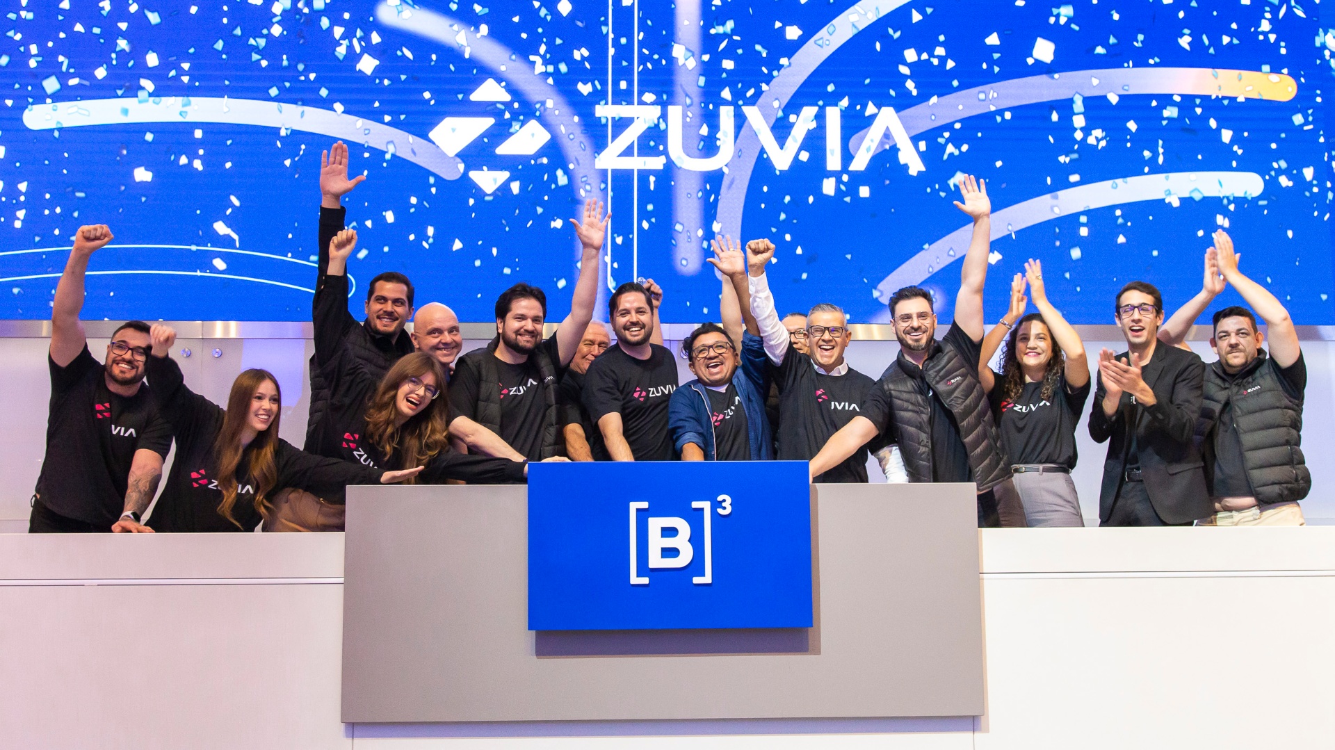 Time da Zuvia Ventures no toque da campainha da B3